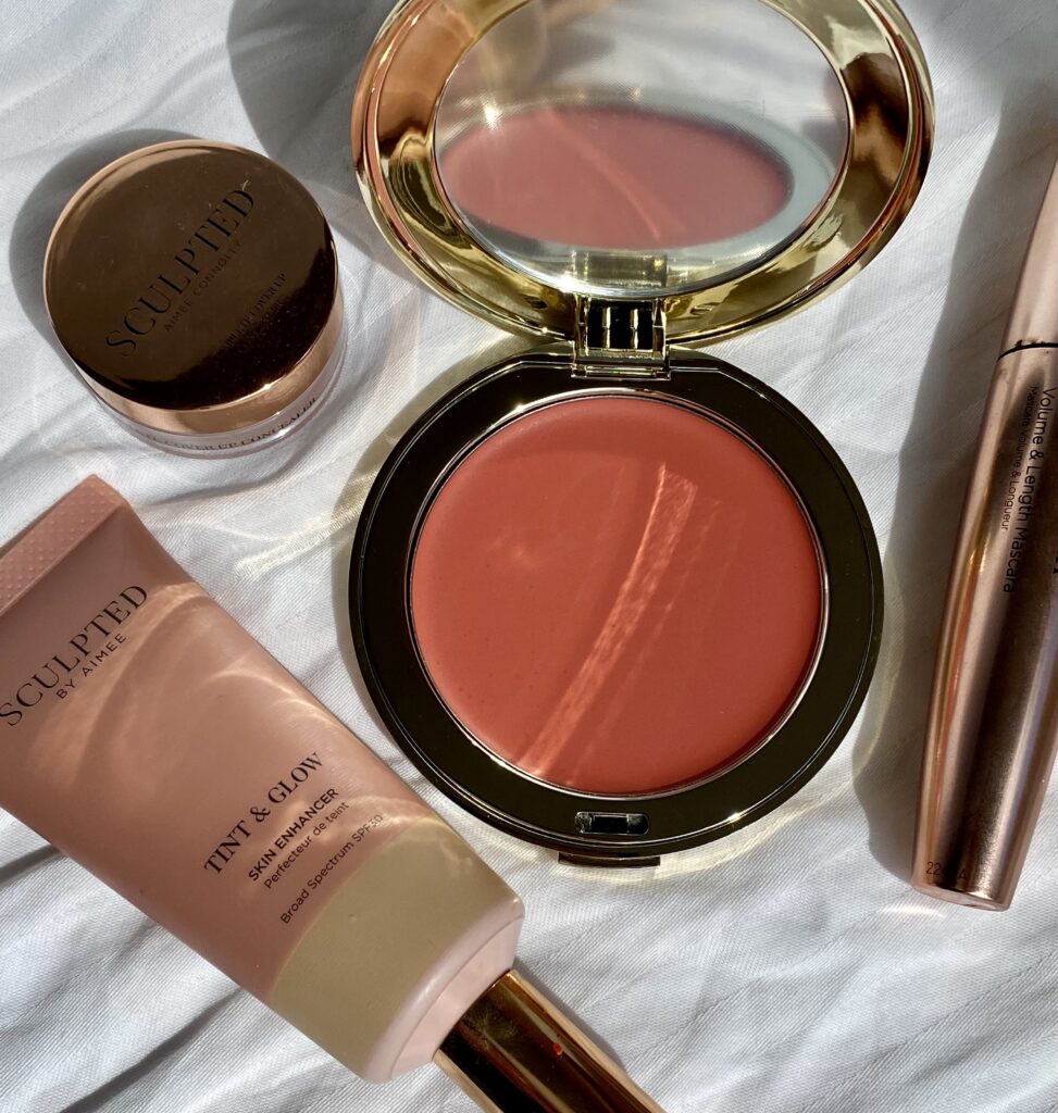 Sculpted By Aimee Cream Luxe Blush
Beauty product flatlay