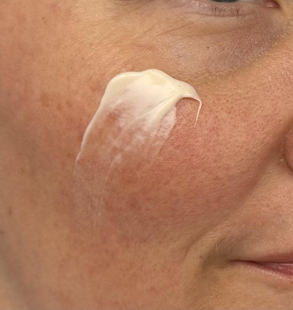 Contouring Face Cream applied to skin