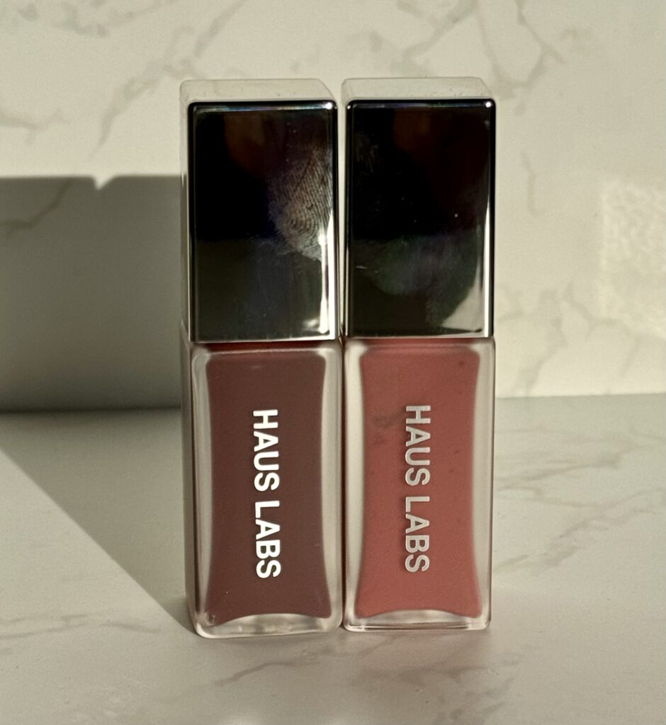 Haus Labs PHD Hybrid Lip Glaze tubes in shade Fig and Guava
