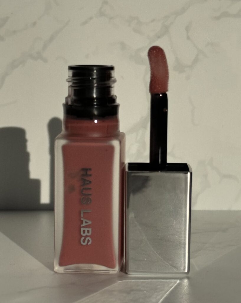 Haus Labs PHD Hybrid Lip Glaze open with doe foot applicator