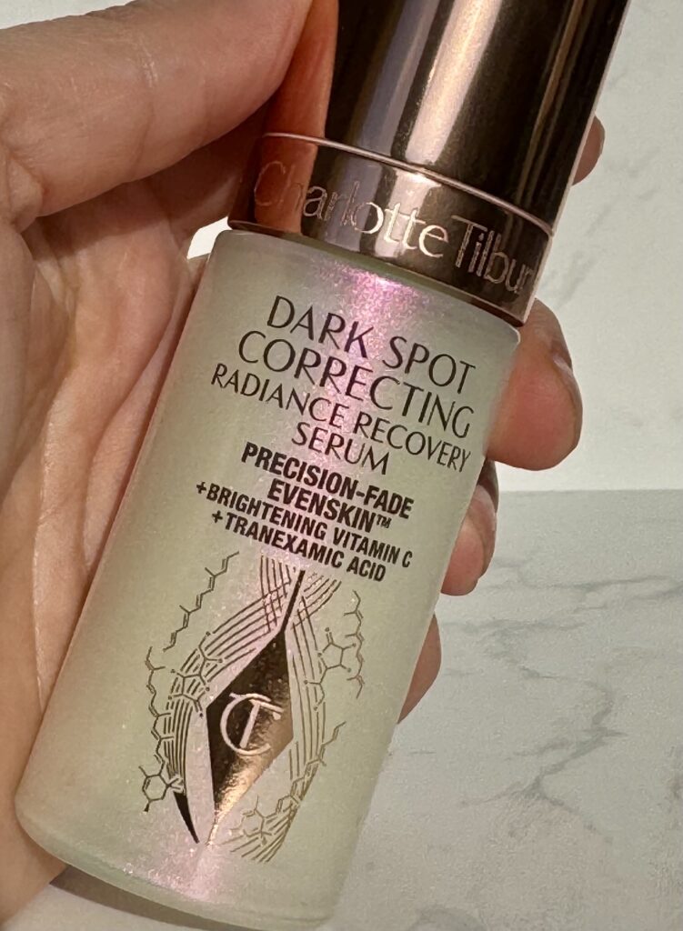 Holding the Dark Spot Correcting serum bottle