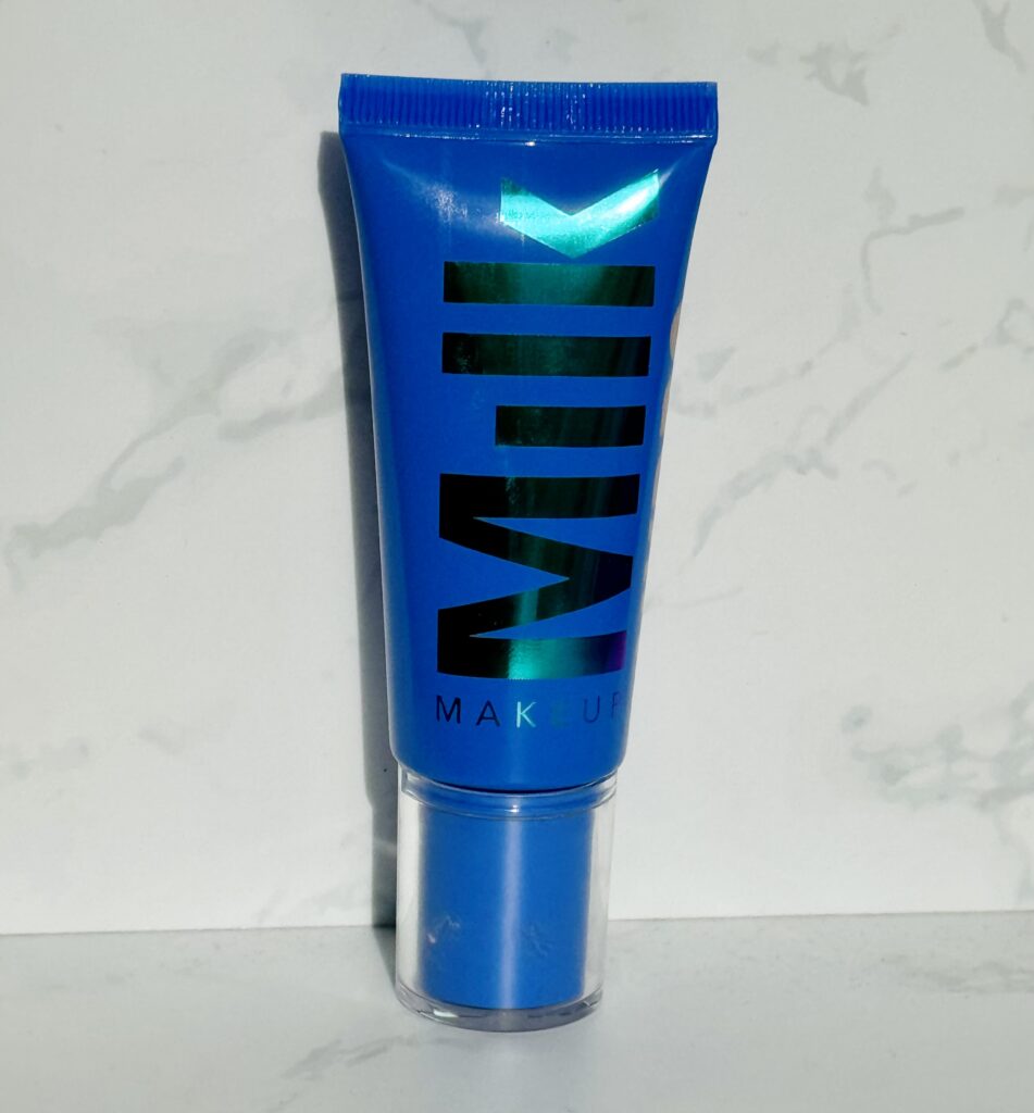 The milk Hydro Grip Gel Tint blue tube packaging