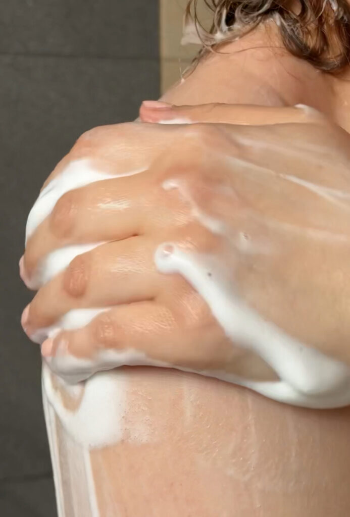 Using the Sundae Body Whipped Shower Foam