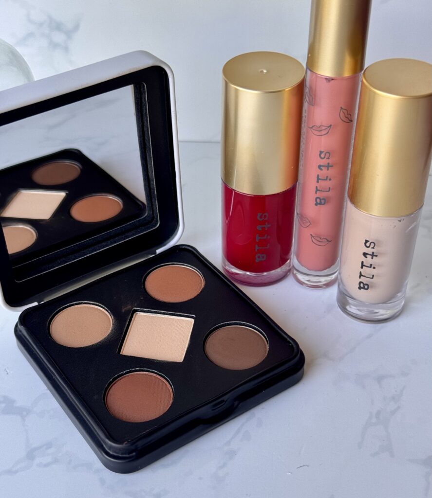 Stila Summer Collection 2025 products with eyeshadow palette open