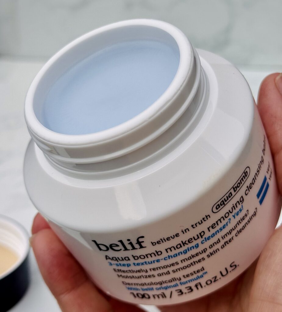 Belif Aqua Bomb Cleansing Balm texture