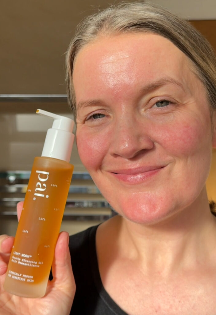 Showing skin after using the Pai Lightwork Cleansing Oil