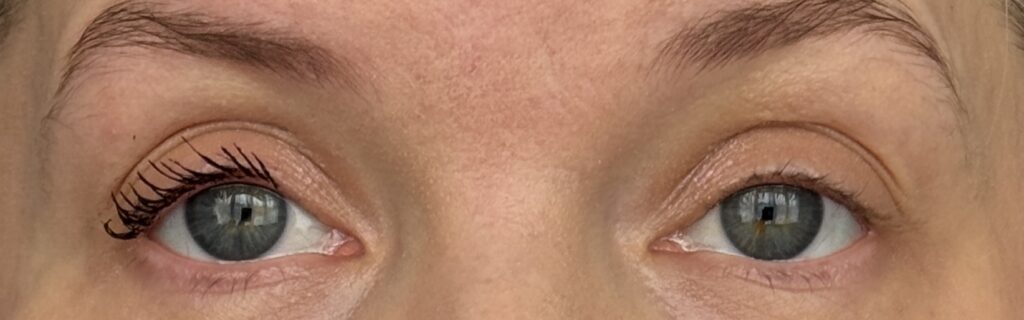 L'Oreal Paris Telescopic Extensionist Mascara applied to one eye